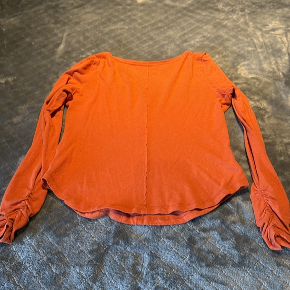 Pilcro long sleeve orange tee -size Nedium - Picture 3 of 3